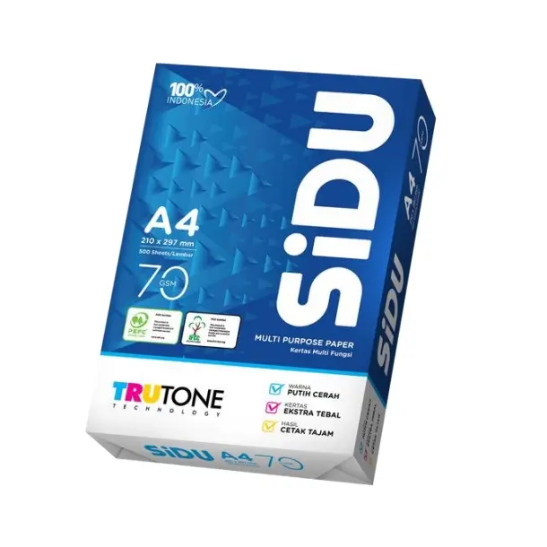 SIDU 70g A4 paper @ 5 packs