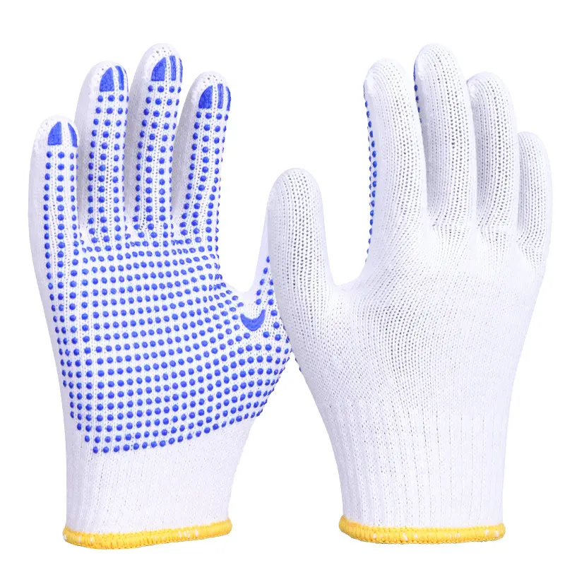 Cotton dot bead gloves 500g@12 pairs