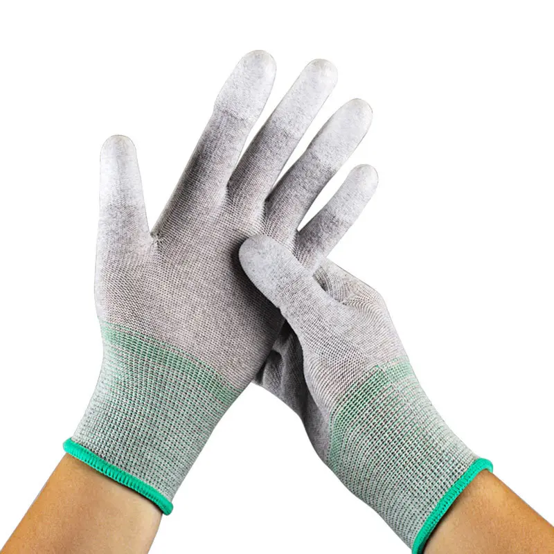 Finger coated anti-static gloves @ 10 pairs